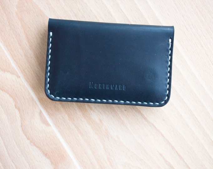 Horween Chromexcel Card Case/Slim Wallet/Leather Card Holder/Men's Leather Wallet/Leather wallet/Cardwallet/Leather Cardcase/Coin Wallet