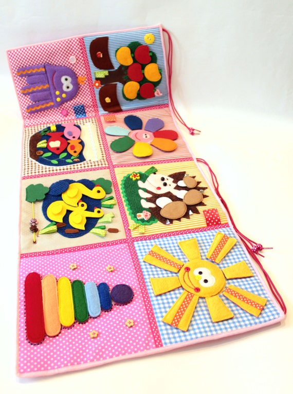 Developing Baby Play Mat busy mat Felt Play Mat Baby by MiniMoms