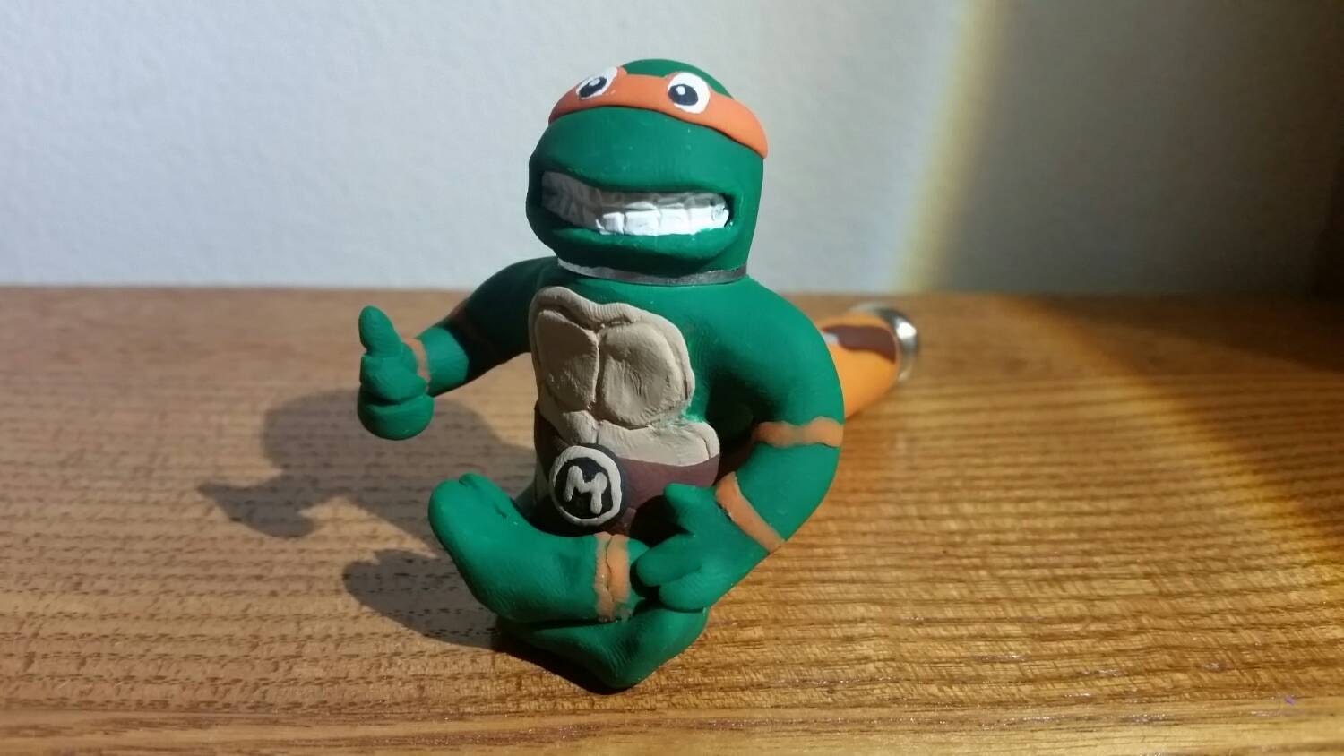 Leonardo Metal and Clay Pipe Ninja Turtles by LuapLand on Etsy