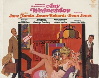 Any Wednesday, 1966 Soundtrack LP Vinyl Record, Jane Fonda, Jason Robards, Dean Jones