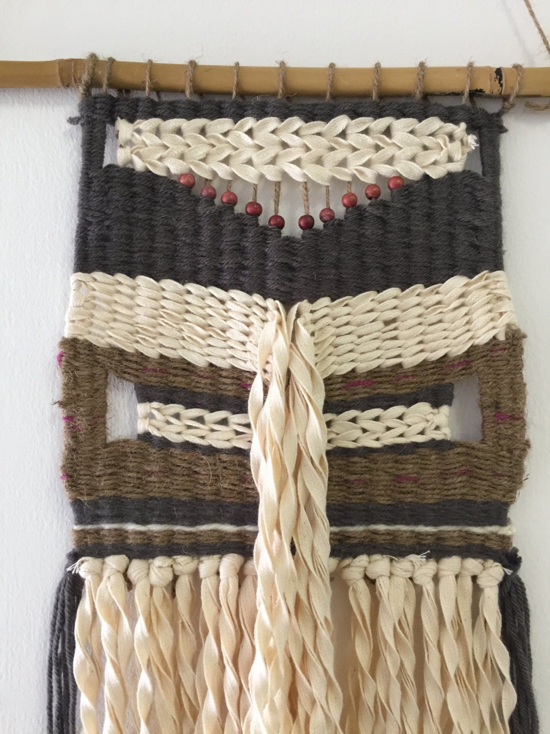 woven wall hanging. fiber art weaving. weaving. by AdiVardiJewelry