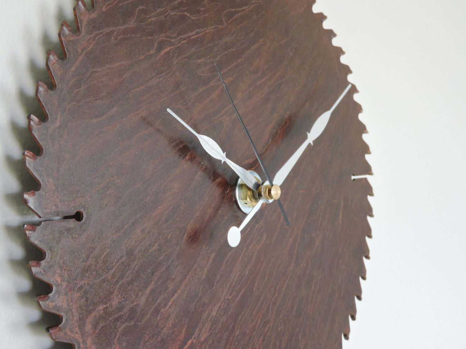 Saw Blade Wall Clock by CJ7Designs on Etsy