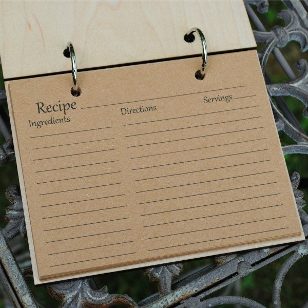 Blank Recipe Card Book | extra recipe cards for blank recipe book gift for baker chef Blank Recipe Card Book | extra recipe cards for blank recipe book gift for baker chef