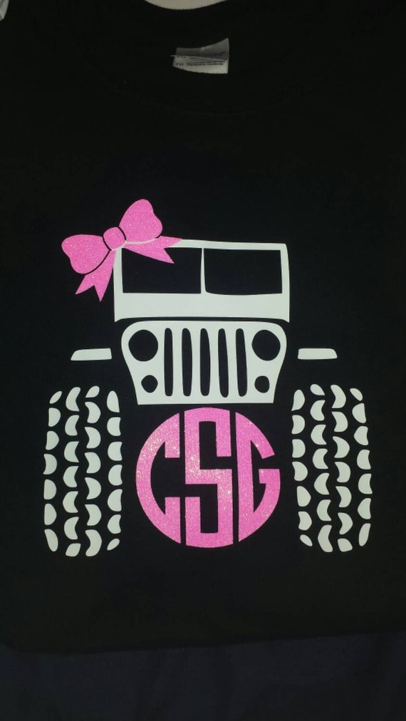 Download CUTE Monogrammed Jeep T-shirt by MonogramsbyMarilyn on Etsy