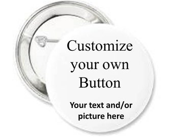 Custom pin back button-Name Badge-Will you be my bridesmaid-Large custom button-Pin back button-Photo personalized pin-Awareness button pin
