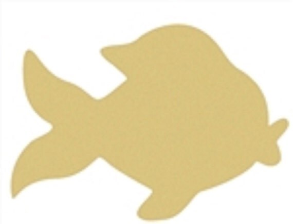 Goldfish Unfinished Wood Shape Cutout Variety Sizes USA Made