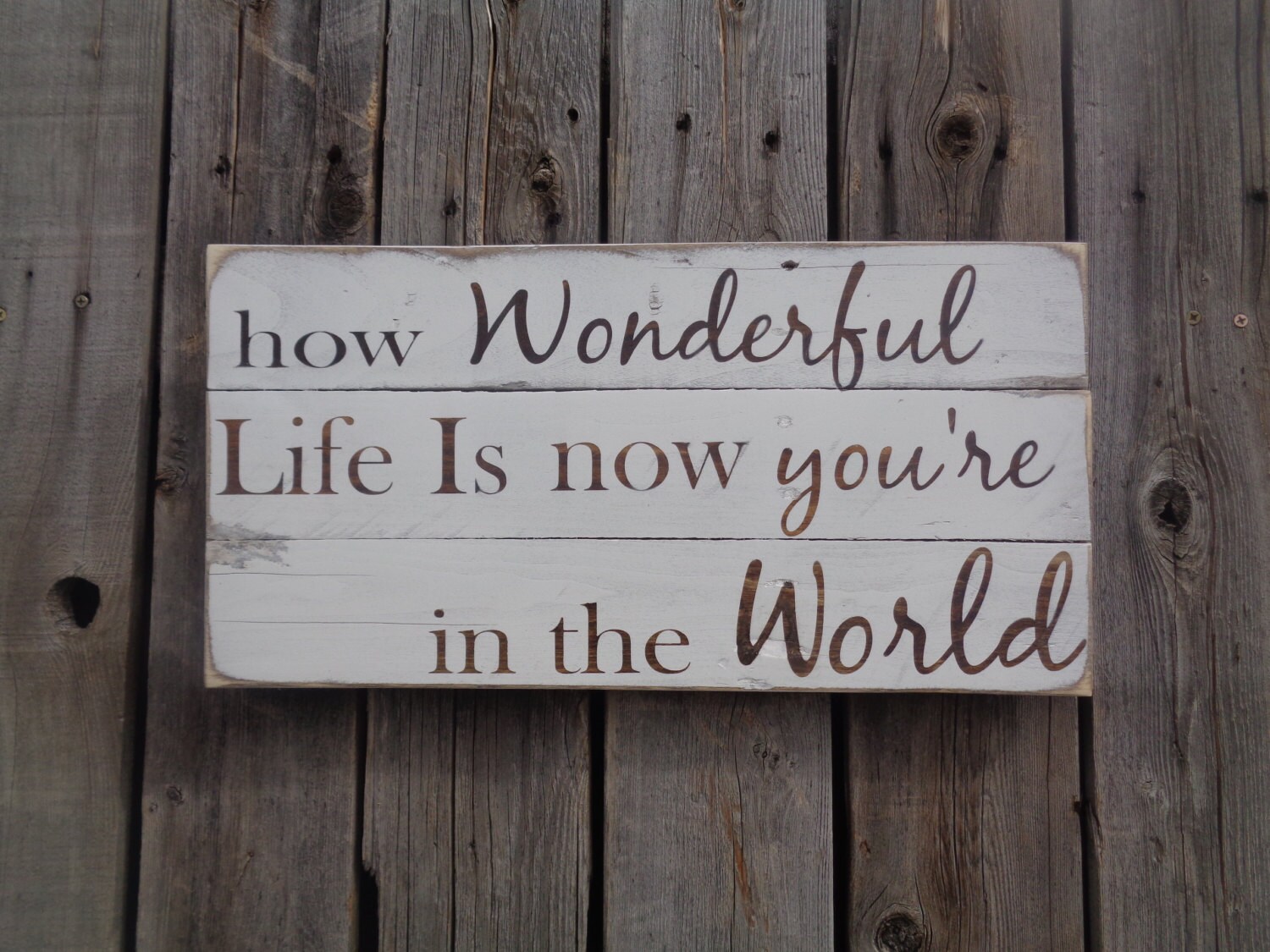 how wonderful life is now you