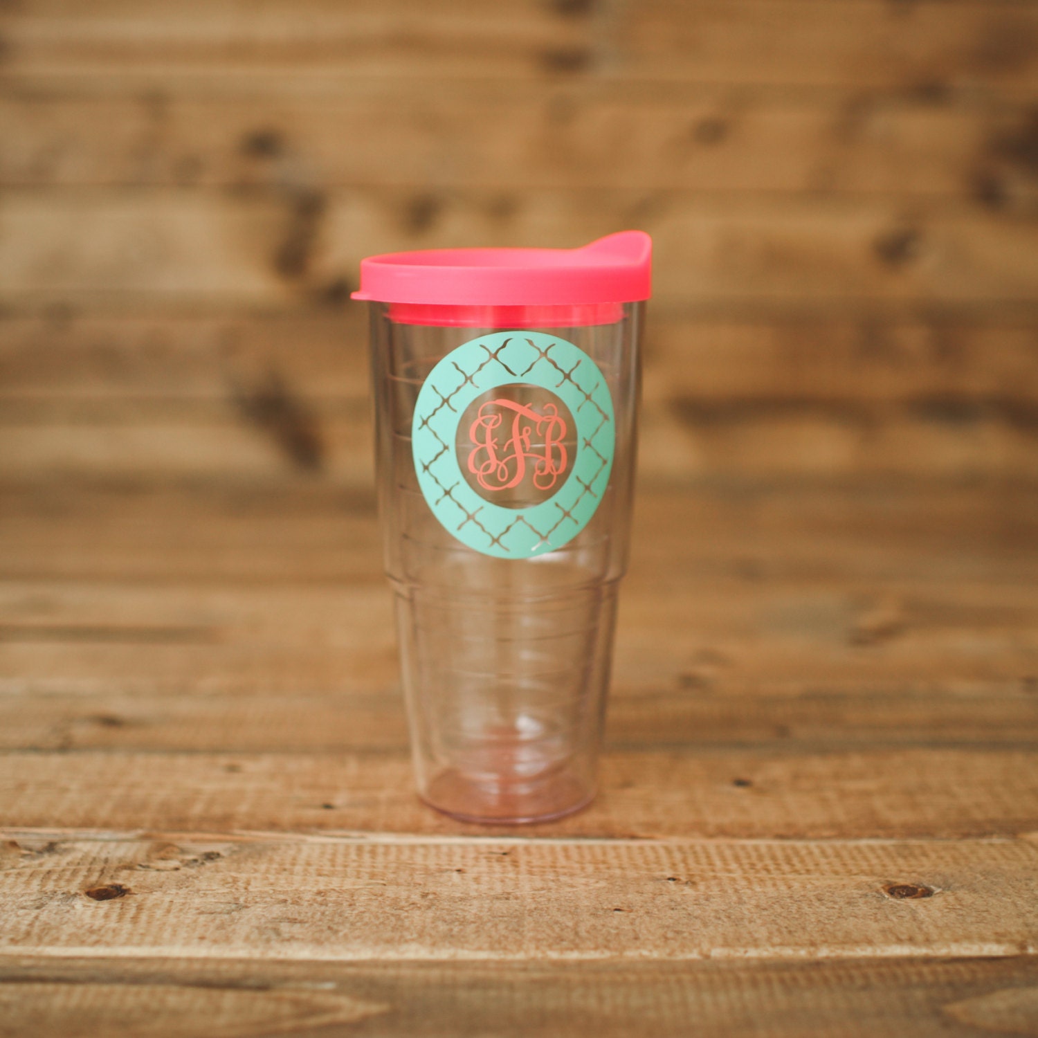 Tervis. Personalized Tervis tumbler with lid. 24 ounces hot or