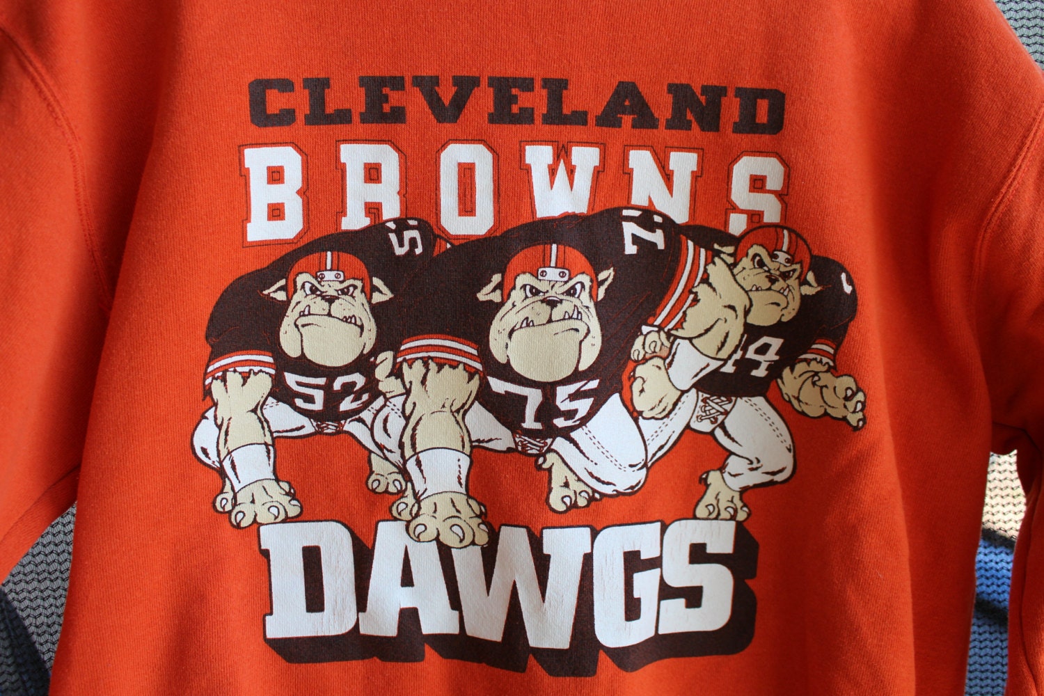 Vintage Cleveland Browns Dawgs Ladies Orange by DreamyHollow