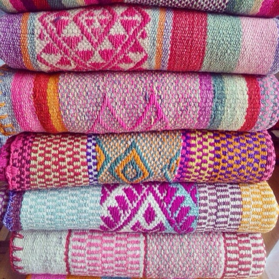 Frazadas / Rugs / Colorful Blankets from Peru - You Choose!