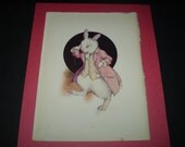 ALICE in WONDERLAND - Tarrrant. Vintage Book Print c1922. (It was the White Rabbit, looking anxiously about as if it had lost something,