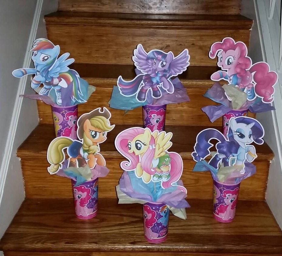 All 6 My Little Pony Party Centerpiece's 5 by CarollsPartyWorld