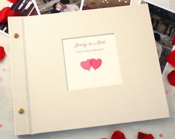 Personalised First Wedding Anniversary Photo Album