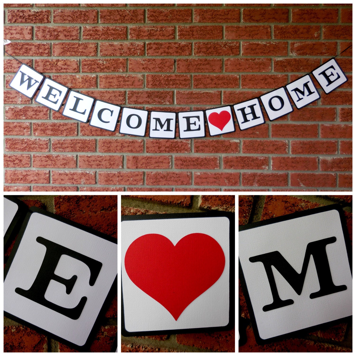 Welcome Home banner Welcome home sign Deployment homecoming