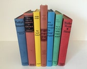 Vintage Orange, Gold, Red, White, Yellow, Green, Brown Bright Color Vintage Decorative Rainbow Books - for Photo, Bookshelf, or Entry Table Vintage Orange, Gold, Red, White, Yellow, Green, Brown Bright Color Vintage Decorative Rainbow Books - for Photo, Bookshelf, or Entry Table