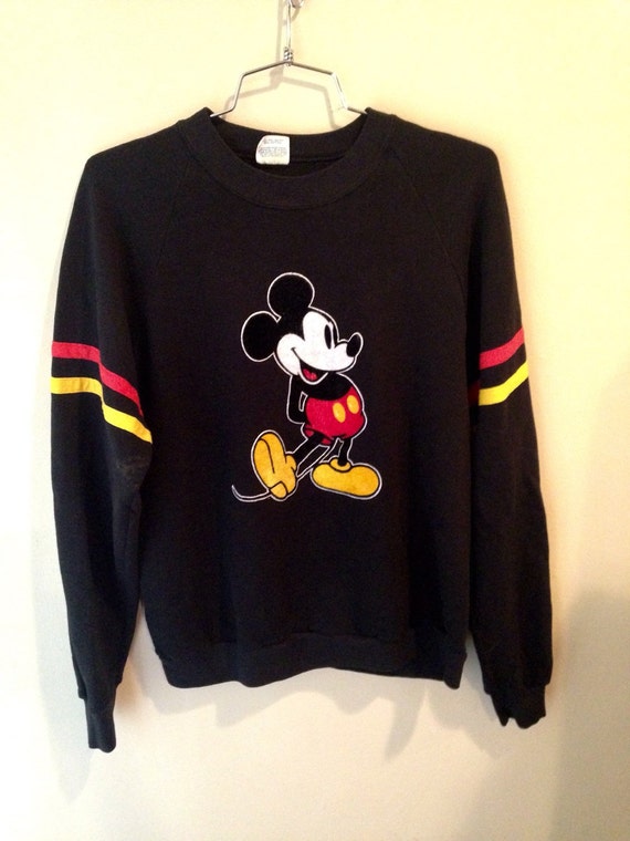 Vintage 1980's Disney Mickey Mouse black crewneck