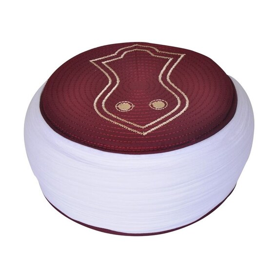 handmade white sarik takke islam prayer hat with the handmade white sarik takke islam prayer hat with the