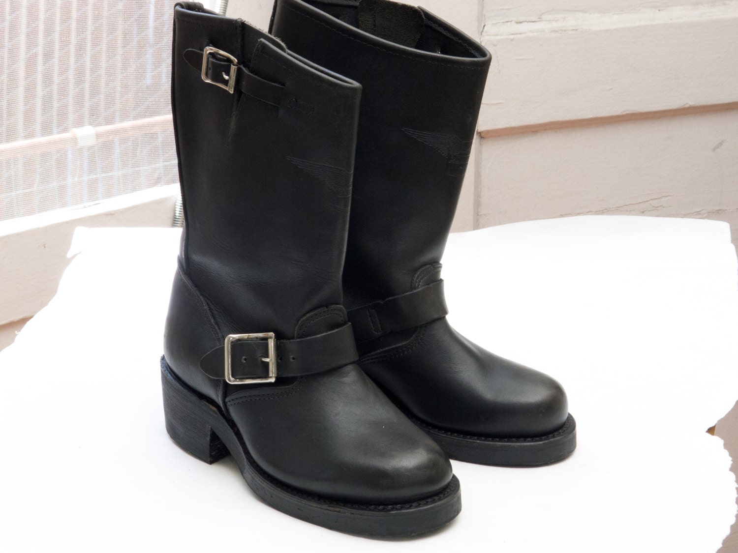 Vintage Womens ENGINEER BOOTS sz 5.5 Made in USA by