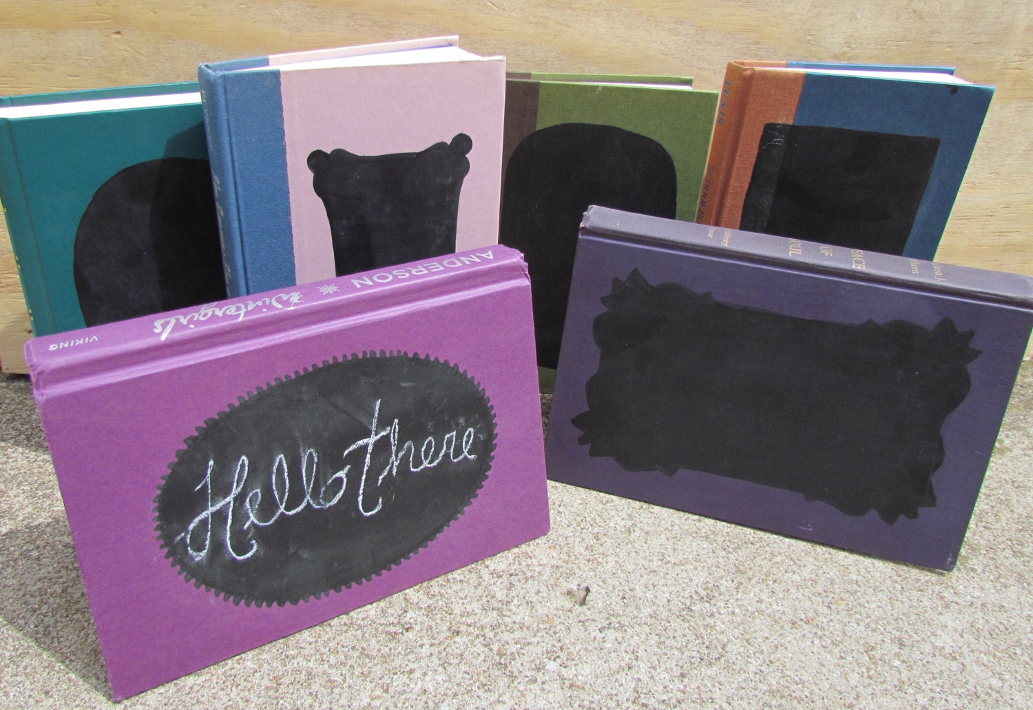 Upcycled Book Chalk Boards by OldBooksNewStories on Etsy