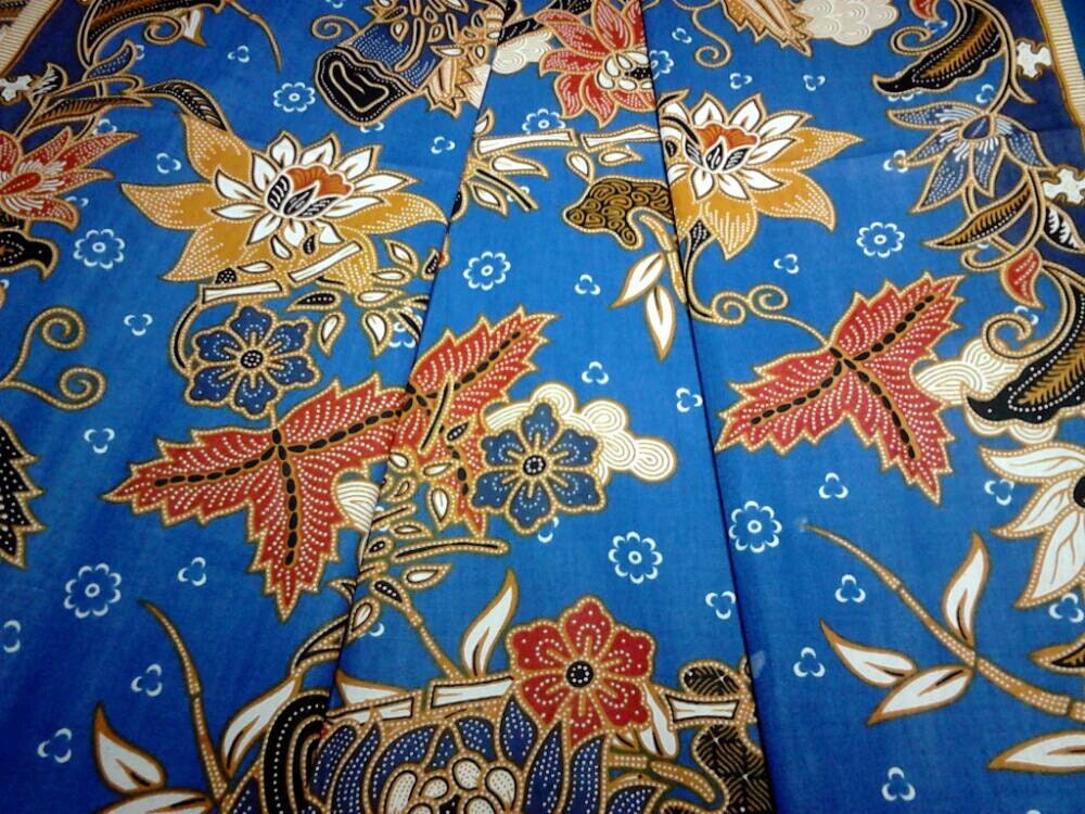 2 Yards Indonesian  Batik  Fabric  Cotton by NativeArtsTreasures
