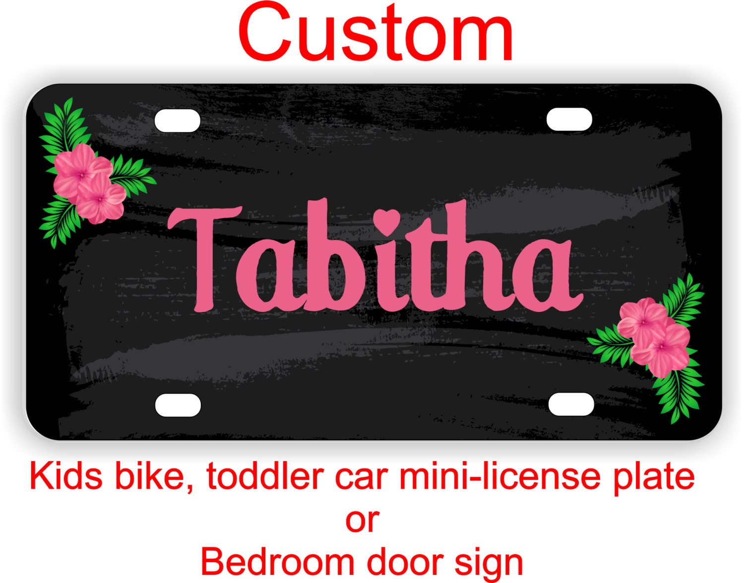 Custom Personalized Kids mini license plate for by TAGSRUSCANADA