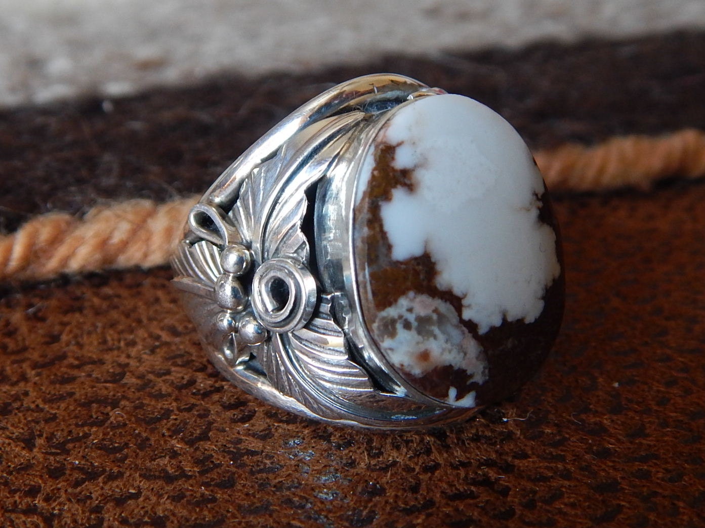 Wild horse size 12 ring Native American jewelry sterling