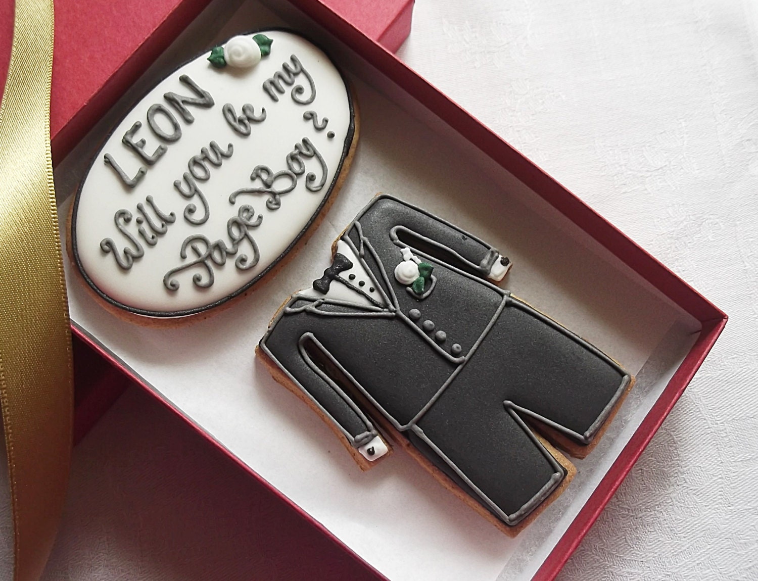 Personalised Will you be my Page Boy / Ring Bearer Cookie Gift
