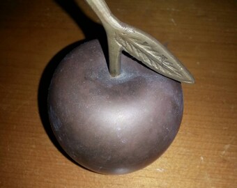 Vintage Brass Apple Bell
