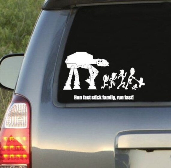 Stick figure decal Star Wars window decal stick figure