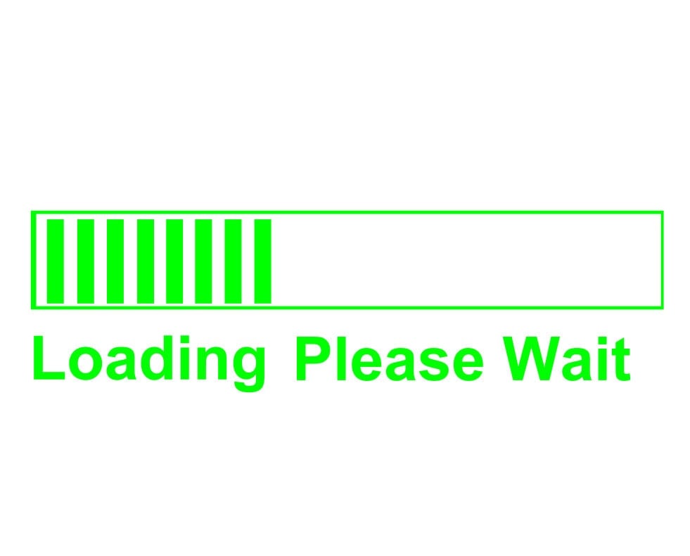 Funny decal Loading Please Wait for your mac cell by FineCraftsman