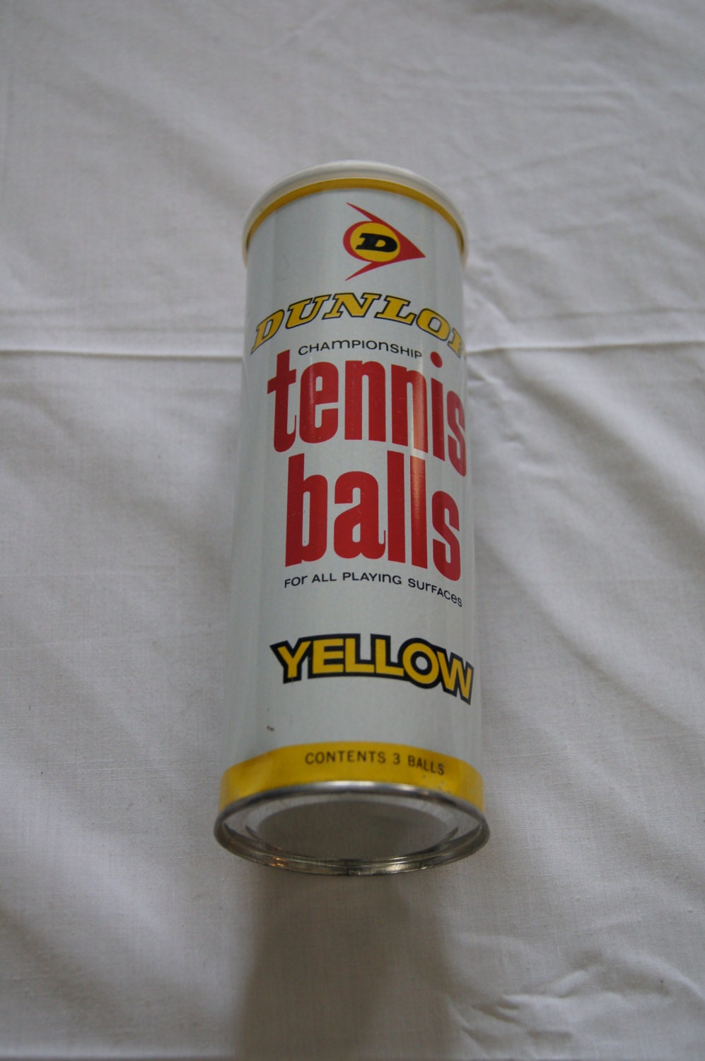 Vintage 1970's Dunlop Tennis balls in sealed can