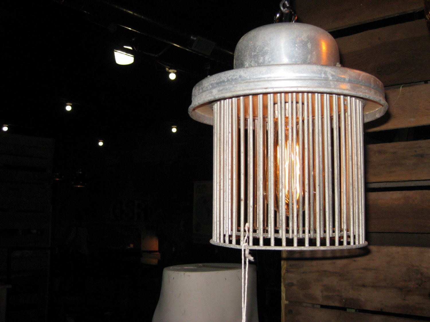 industrial hanging light for kitchen