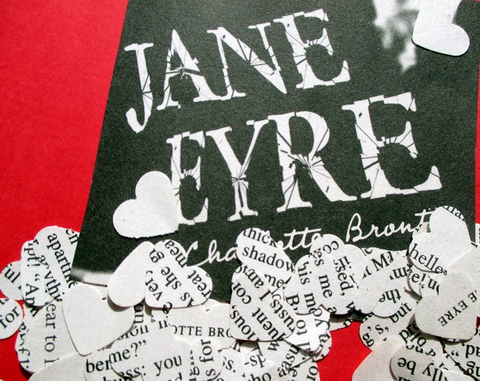 1000-Wedding Confetti-Jane Eyre confetti-vintage wedding decorations-Book novel confetti-bridal shower decor-Romeo and Juliet-Great Gatsby-