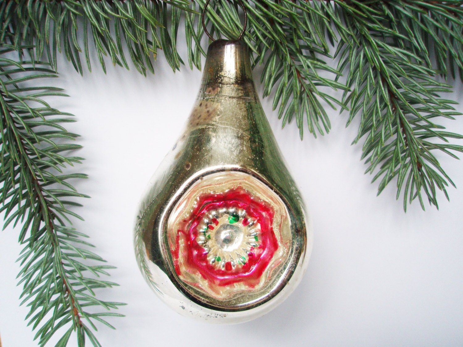 1930-1940 Antique Christmas ornament Glass by JingleBellsStore