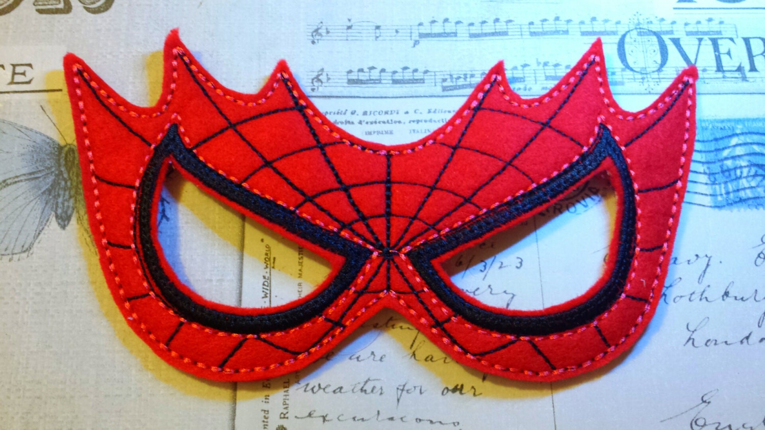 spiderman super hero inspired mask ITH Project In the Hoop