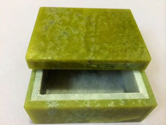 Nephrite Jade Jewelry Box by GulfJewelleryHouse on Etsy