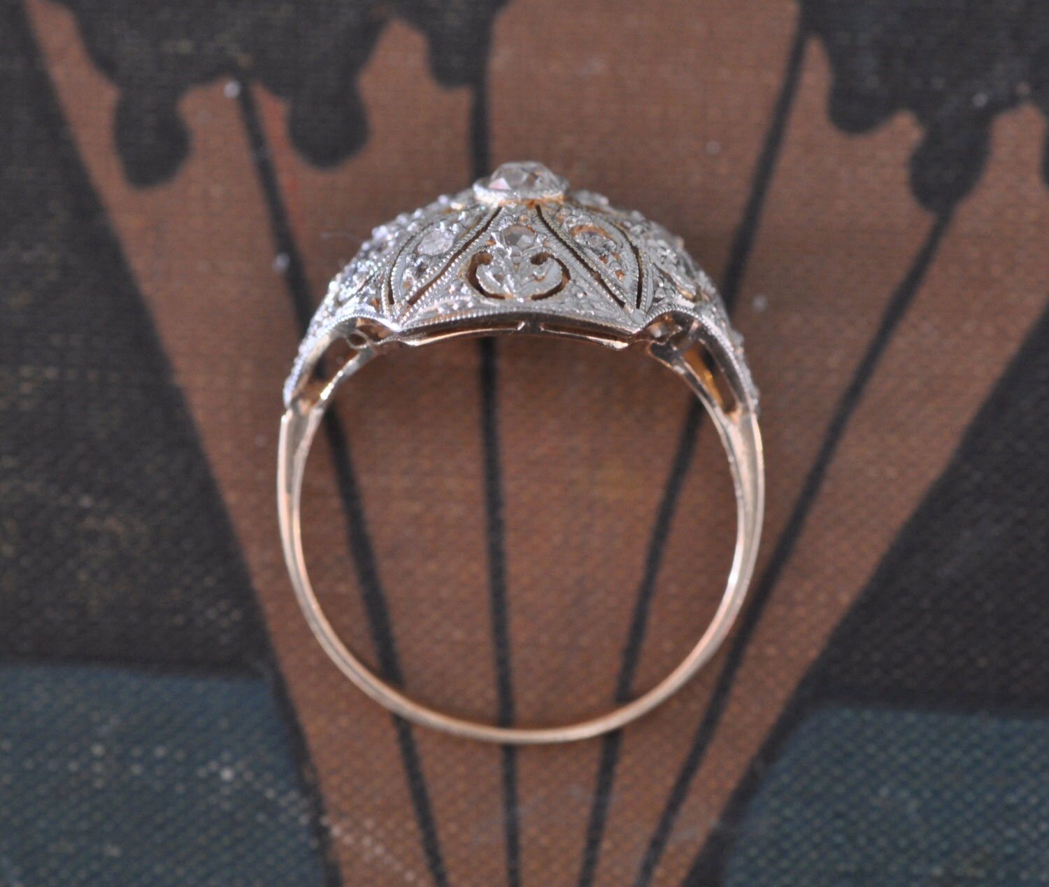 Unique Engagement RingArt Deco Engagement by EngagedWithDiamonds