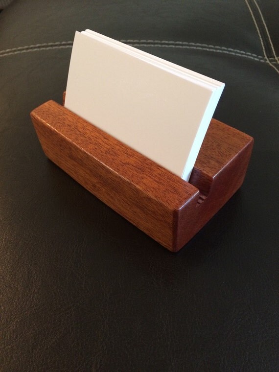 Business card holder / handmade business card holder / wooden