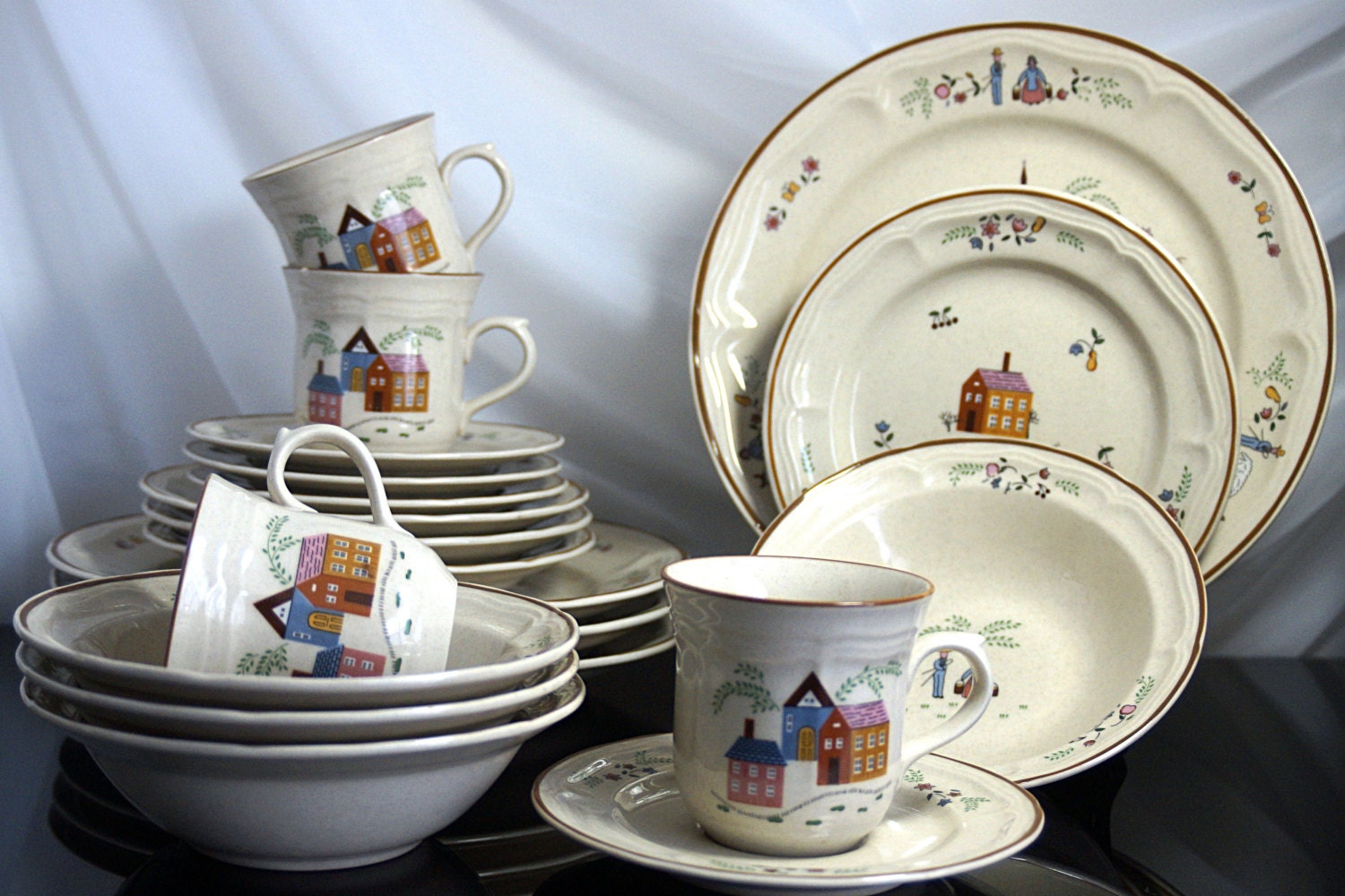 Newcor Our Country Vintage Stoneware Dinnerware Stoneware