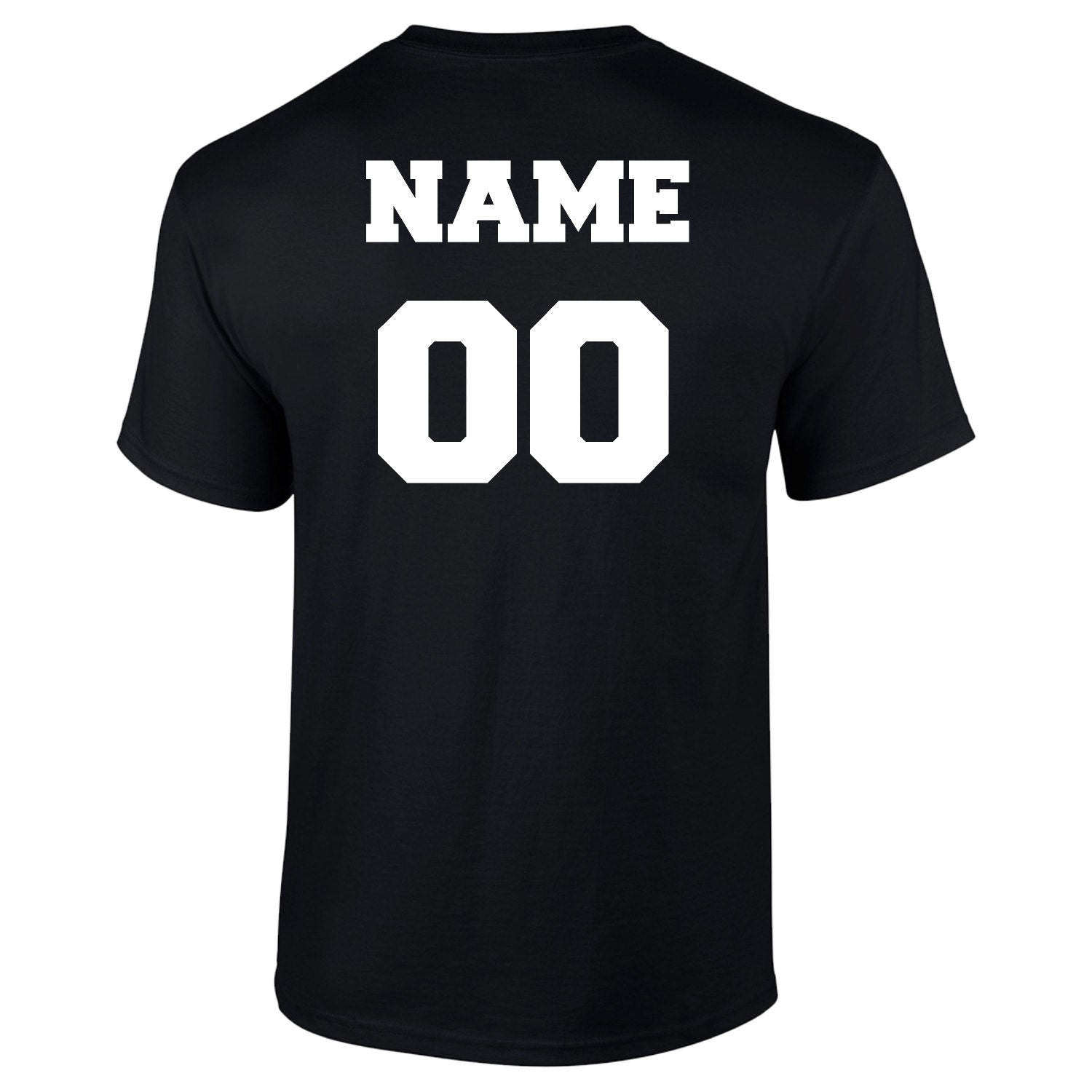 Name And Number Upgrade For Back Of T Shirt