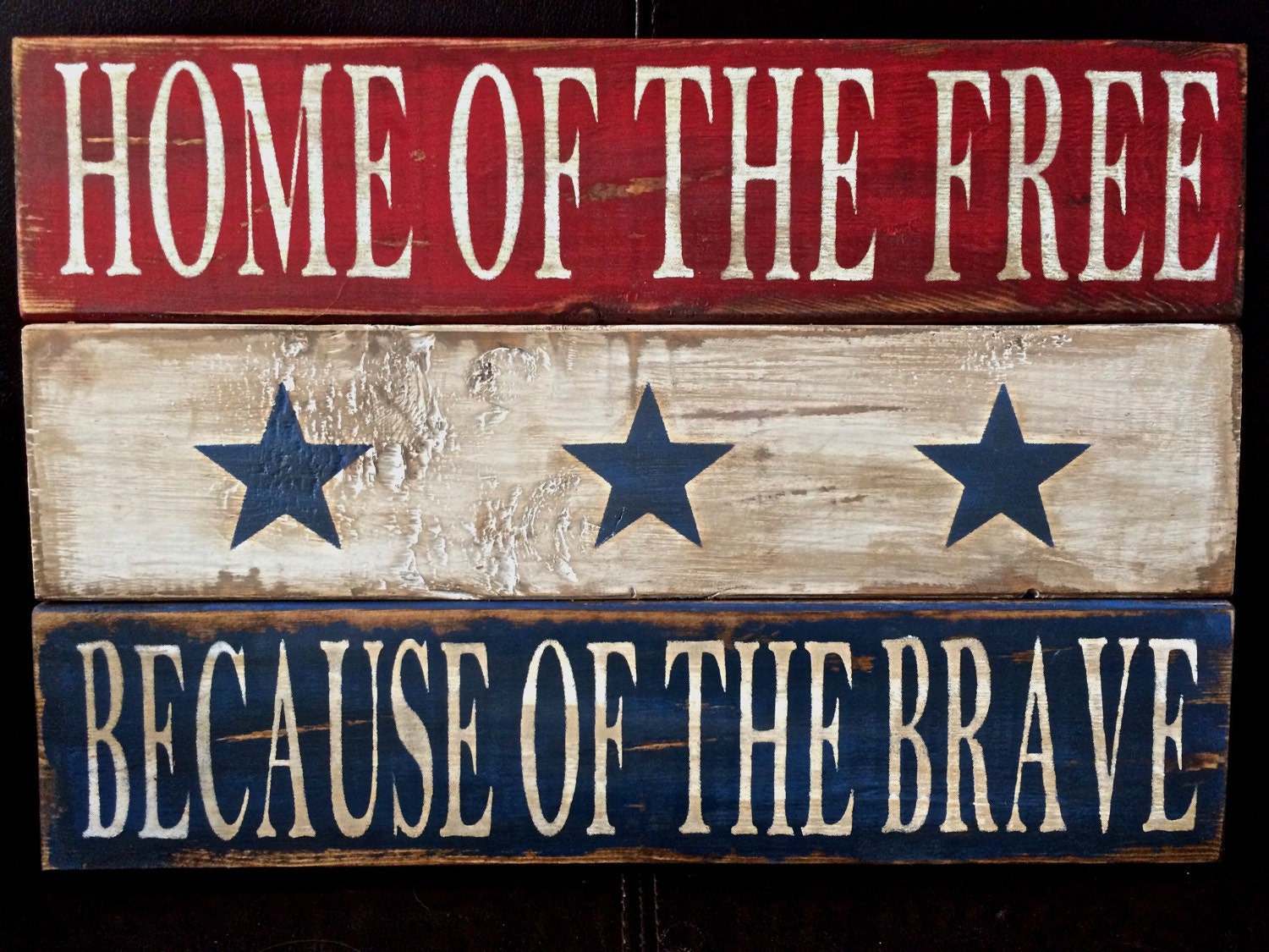 home of the free because of the brave thank you