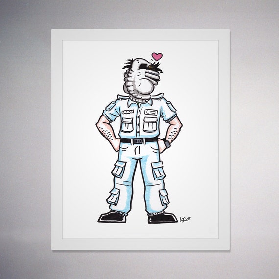 Facehugger Cute Illustration of Ridley Scott's Alien by NickLacke