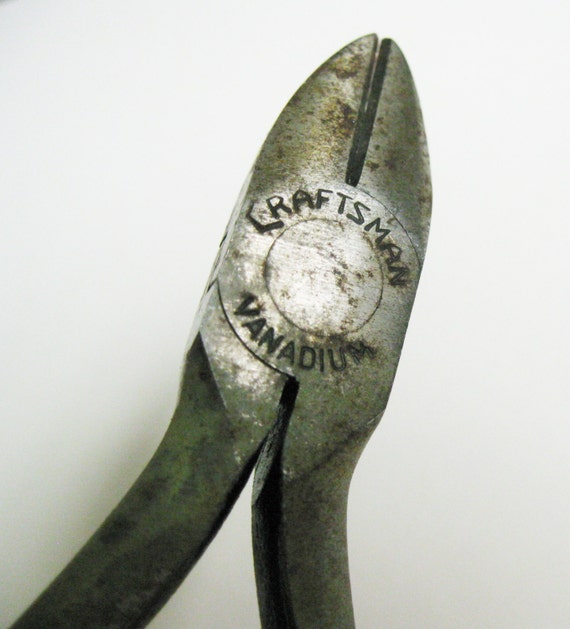 Vintage Craftsman Tin Snippers Wire Cutters Vanadium Mid