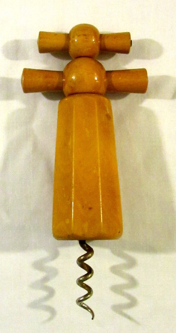 Vintage Wooden Bottle Opener / Bar Accessories / Bottle Openers