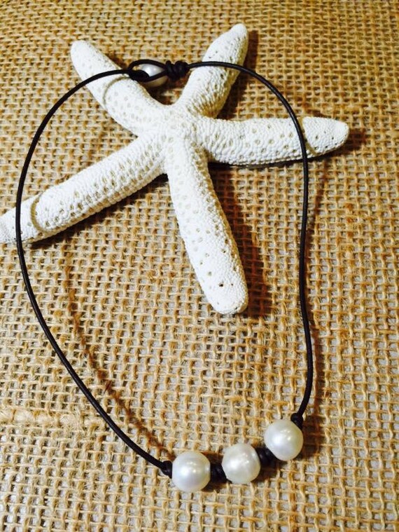 freshwater pearl necklace etsy
