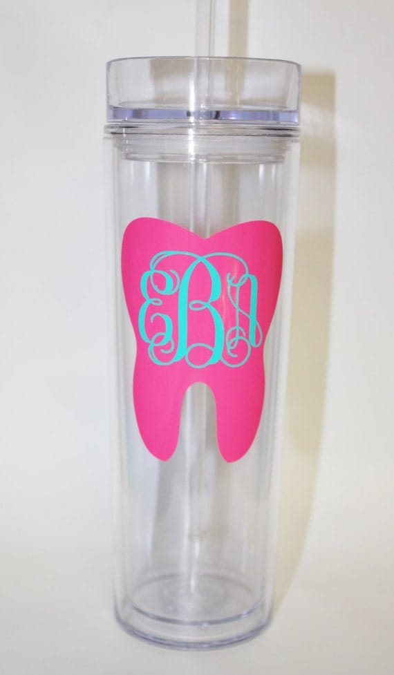 Dental Assistant Skinny DoubleWall Tumbler/ by TableFor5Designs