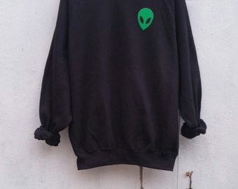 Acid Alien Sweatshirt, grunge, tumblr