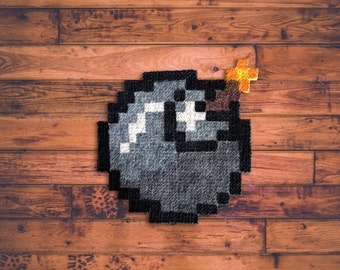 Bomb! -Carpet Pixel Art - Hand painted