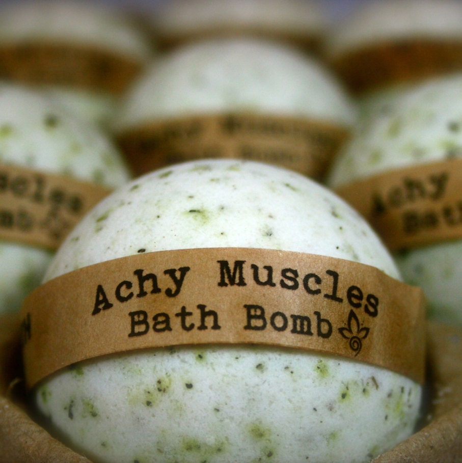 Achy Muscles Bath Bomb Aromatherapy Bath Bomb 1 All Natural