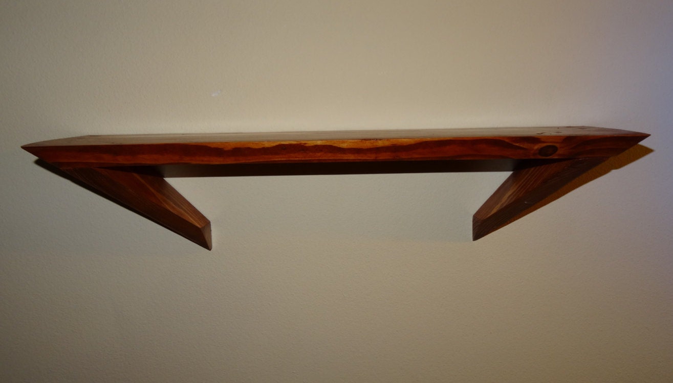 Angle Shelf Medium by WoodworkByDrew on Etsy